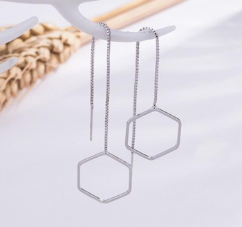 The Beauty Inside Kang Sara's Drop Hexagon Earrings