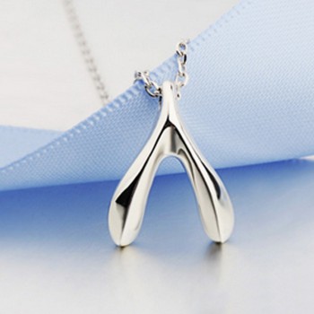 The Heirs Wishbone Pendant Necklace